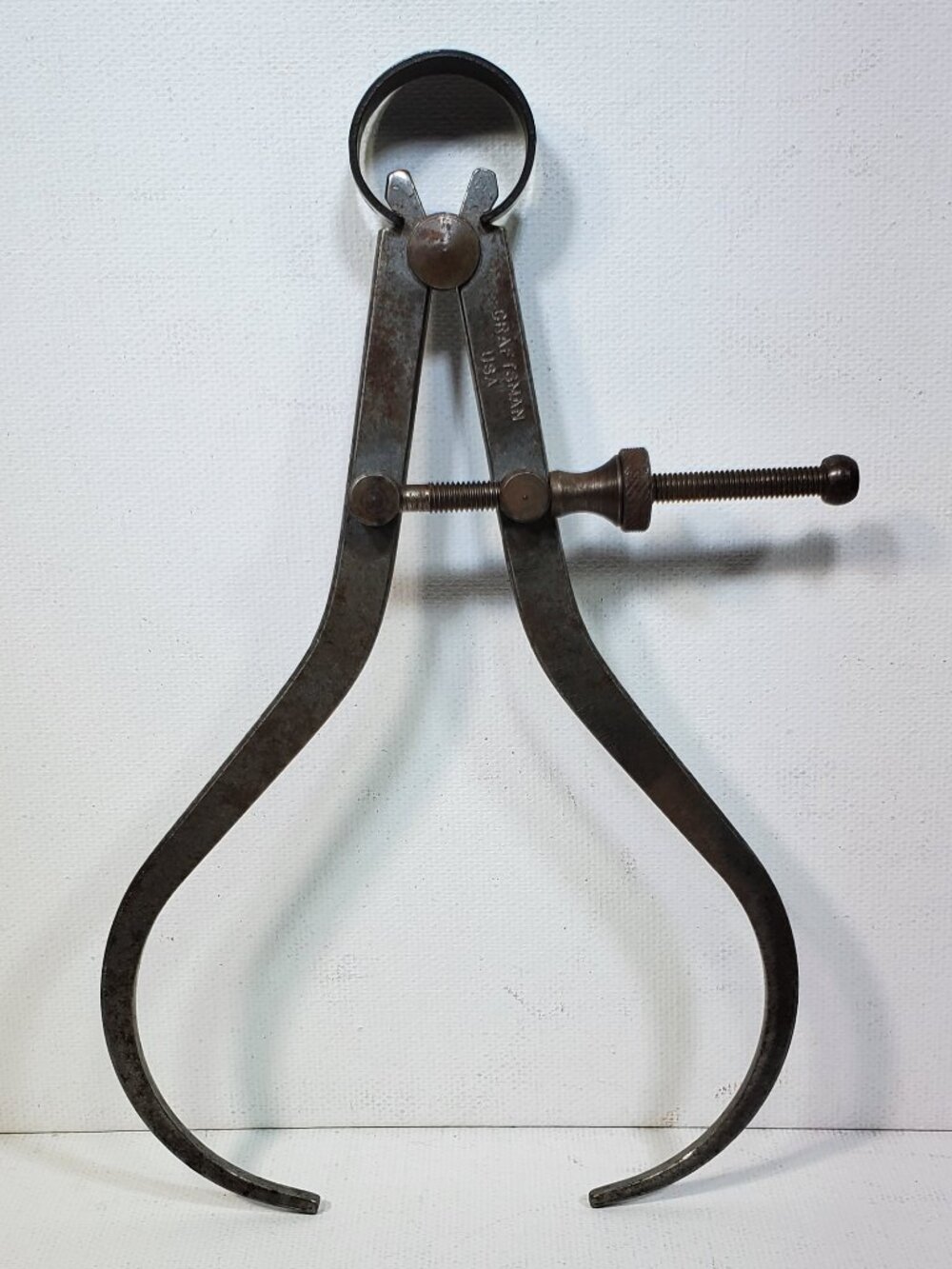 VINTAGE CRAFTSMAN 6 INCH..FLAT LEG..OD WOOD TURNING CALIPER..MADE IN USA..1970'S